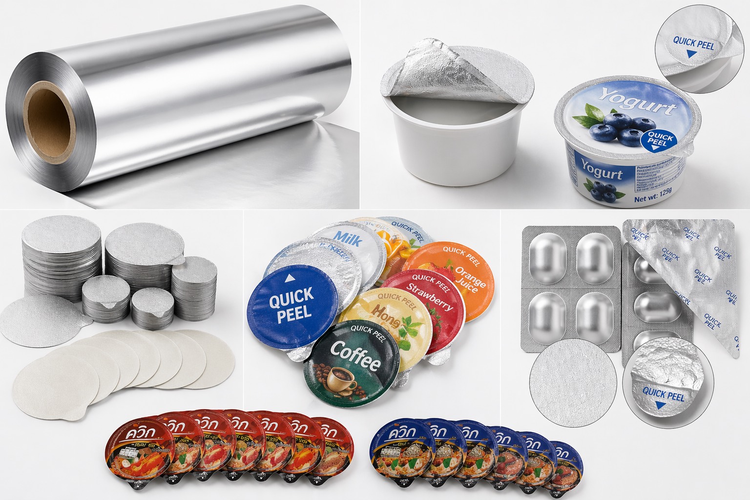 Aluminium Foil Lid ฝาอลูมิเนี่ยมฟอล์ย
